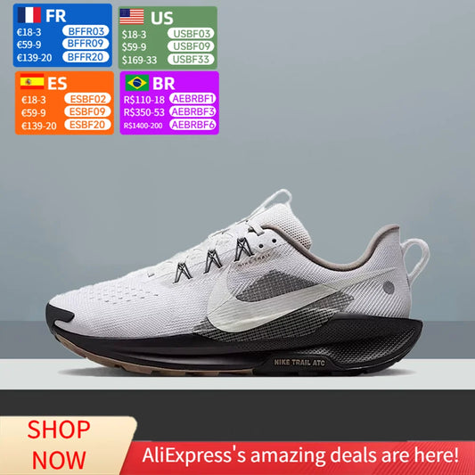 Nike Pegasus Trail 5 Unisex Low-Top Trail Running Shoes Lightweight Cushioned Grip for Outdoor Sports IB7667-001