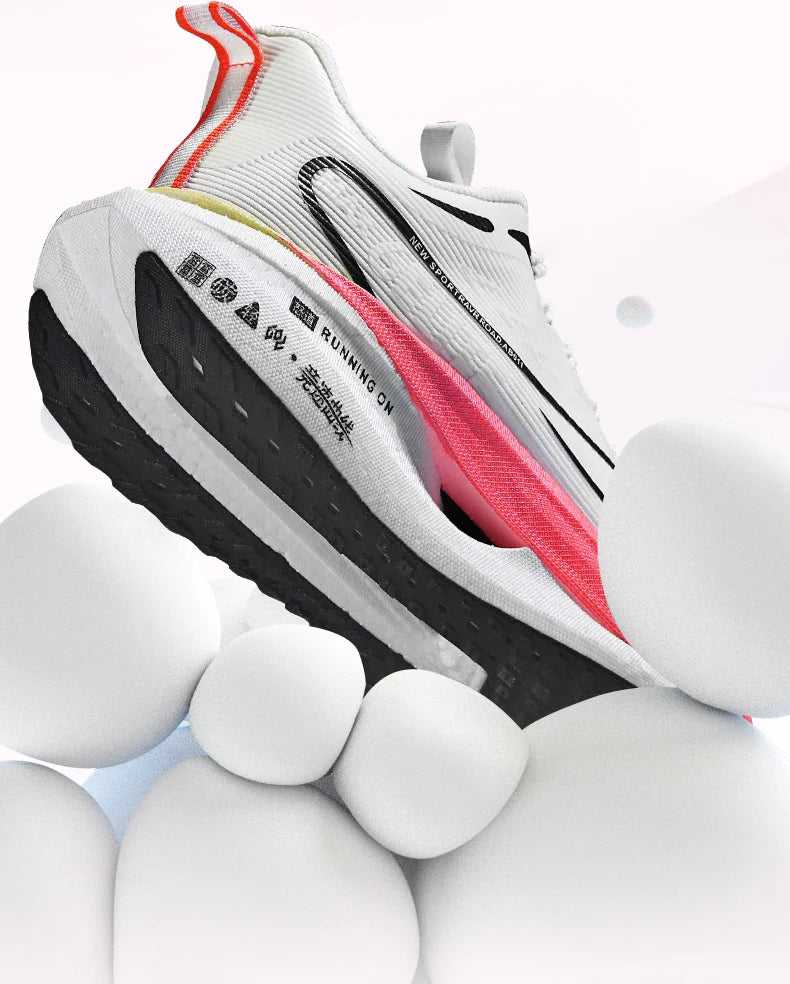 Men’s Running Shoes with Carbon Board, Specialty Marathon Sports, Breathable, Lightweight, Comfortable Women’s Athletic Non-Skid Sneakers