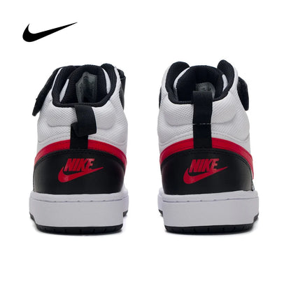 Nike Unisex Youth Court Borough Mid 2 Velcro Strap High-Top Outdoor Casual Sneakers CD7782-110