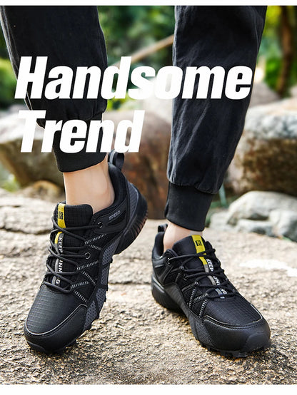 Men's hiking shoes, all-terrain outdoor sports shoes, breathable mesh, non-slip, wear-resistant hiking shoes, outdoor cycling shoes
