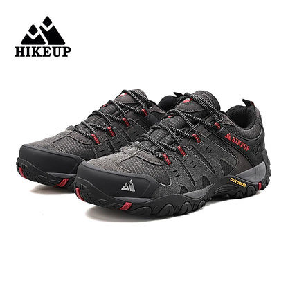 Męskie buty trekkingowe HIKEUP z zamszowej skóry – odporne na zużycie buty outdoorowe do trekkingu, chodzenia, polowania i zastosowań taktycznych
