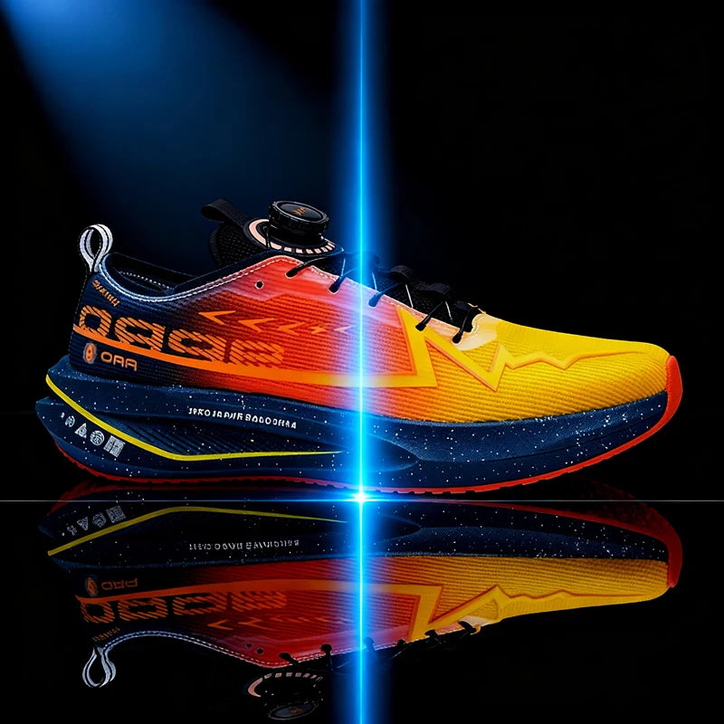 Men Marathon Running Shoes Carbon Board Specialty Sports Breathable Lightweight Women's Comfortable Athletic Nonskid Sneakers