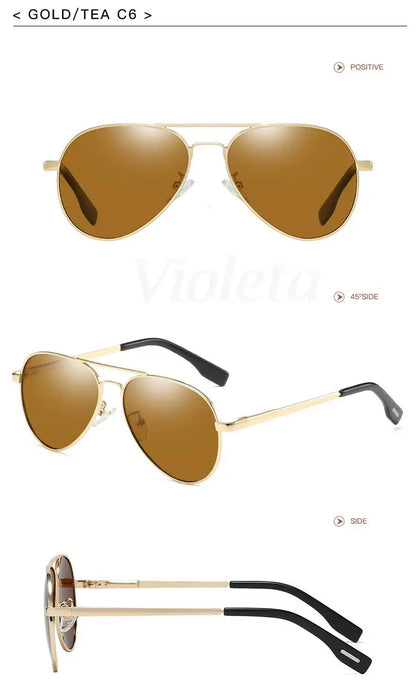 Punk Rock Polarized Sunglasses Color Film Sunglasses Han Edition Mirror Face Fashion Sun Glasses T1001