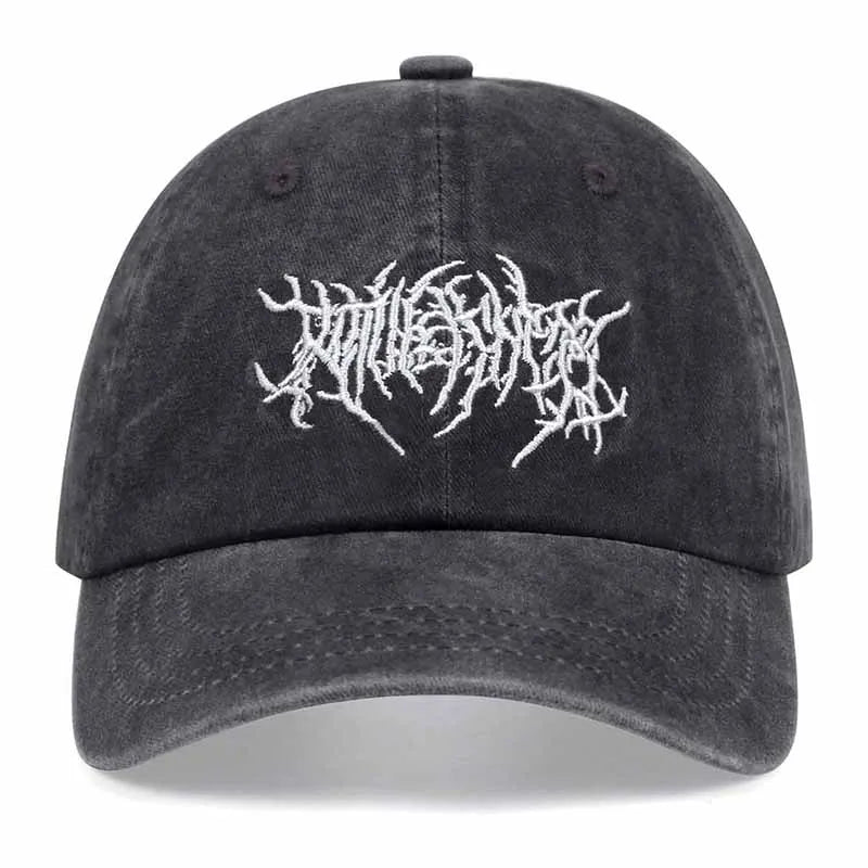 Unisex Letter Embroidery Washed Baseball Caps Spring Autumn Outdoor Adjustable Casual Hats Sunscreen Hat Sports Cap