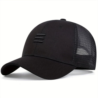 Men summer quick-drying Hat outdoor Leisure Baseball Cap Three Embroidery breathable Mesh Caps adjustable Hip Hop Hats gorras