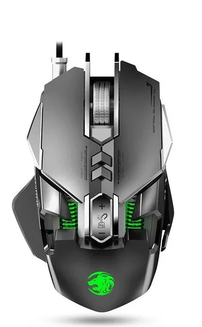 RGB 6400 DPI magnetinė laidinė mechaninė pelė su „pasidaryk pats“ atsvaru, skirta e. sporto žaidimams PC
