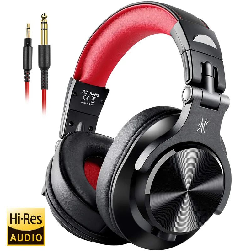 Oneodio Wired Over-Ear Headphone with Mic Studio DJ Headphones Professional Monitor Recording & Mixing Headset for Gaming