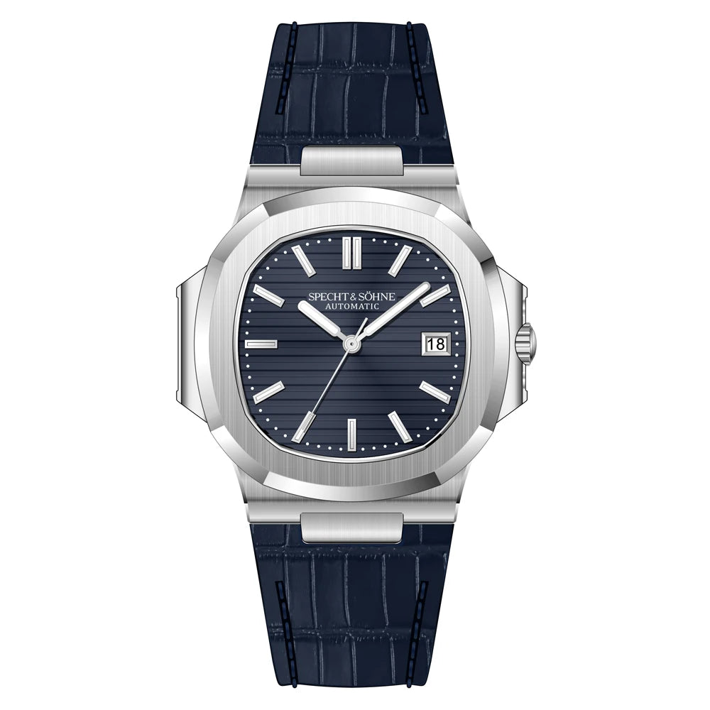 Relógio Masculino Specht&Sohne 2025 New Classic de Luxo Automático em Aço Inoxidável com Safira 8215, Relógio de Pulso Mecânico