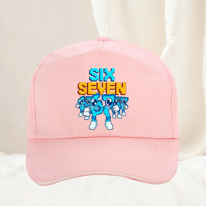 Meme 67 Six Seven 6 7 Italian Brainrot baseballkasket til mænd, truckerhat, forår, fritid, udendørs, fitness, solskærm, snapback-kasket