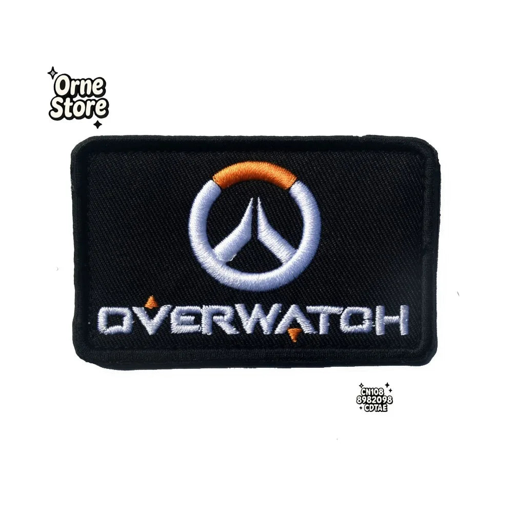 Overwatch D.Va Embroidered Magic Arm Patch Sticker Cosplay Backpack Clothing Decals Decoration Fan Merchandise Gifts