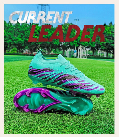 New Men's Football Boots Sport Ultralight Non-Slip Outdoor Adult Cleats Match Unisex Soccer Shoes Comfortable Grass High-Quality
