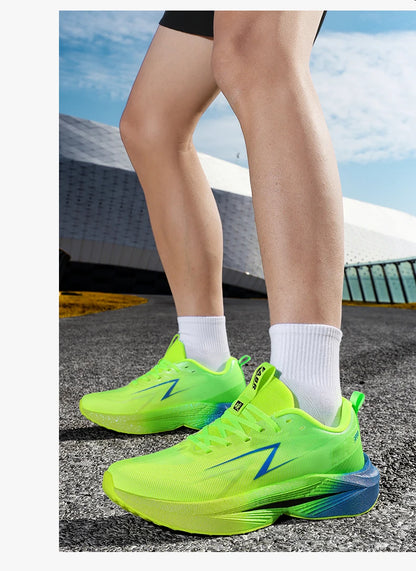 Running Shoes Carbon Plate Specialty Marathon Men's Sports Mesh Breathable Lightweight Women's Athletic Non-Skid Sneakers