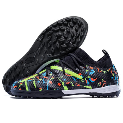Turf Soccer Cleats Professional Men Football Boots Breathable Mesh Youth Soccer Shoes Anti-Skid Male Sneakers Society Chuteira.