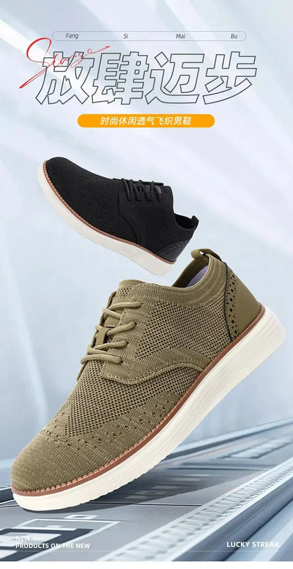 Mocasines deportivos de malla para hombre, calzado antideslizante de corte bajo, zapatos casuales deportivos, superventas, zapatos de diseño 2025