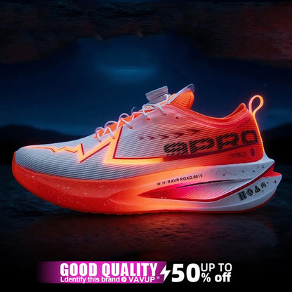 Men’s Running Shoes Carbon Board Specialty Sports Breathable Lightweight Women’s Comfortable Athletic Non-Skid Marathon Sneakers