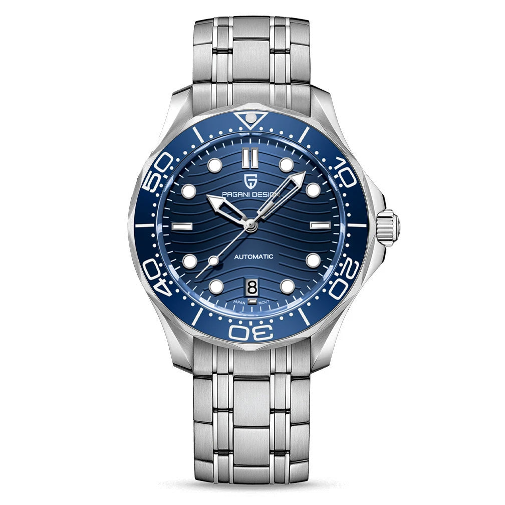 PAGANI DESIGN 2026 Nuevo V2 Waves 200M Reloj de buceo para hombre, reloj automático de lujo y moda para hombre, cristal de zafiro AR, reloj de pulsera para hombre
