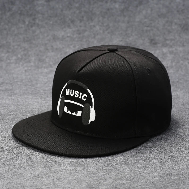 Men's Letter Embroidery Tide All-Match Flat Brim Baseball Cap Ladies Summer Hip-Hop Hat Outdoor Shade Adjustable Peaked Cap