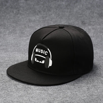 Men's Letter Embroidery Tide All-Match Flat Brim Baseball Cap Ladies Summer Hip-Hop Hat Outdoor Shade Adjustable Peaked Cap