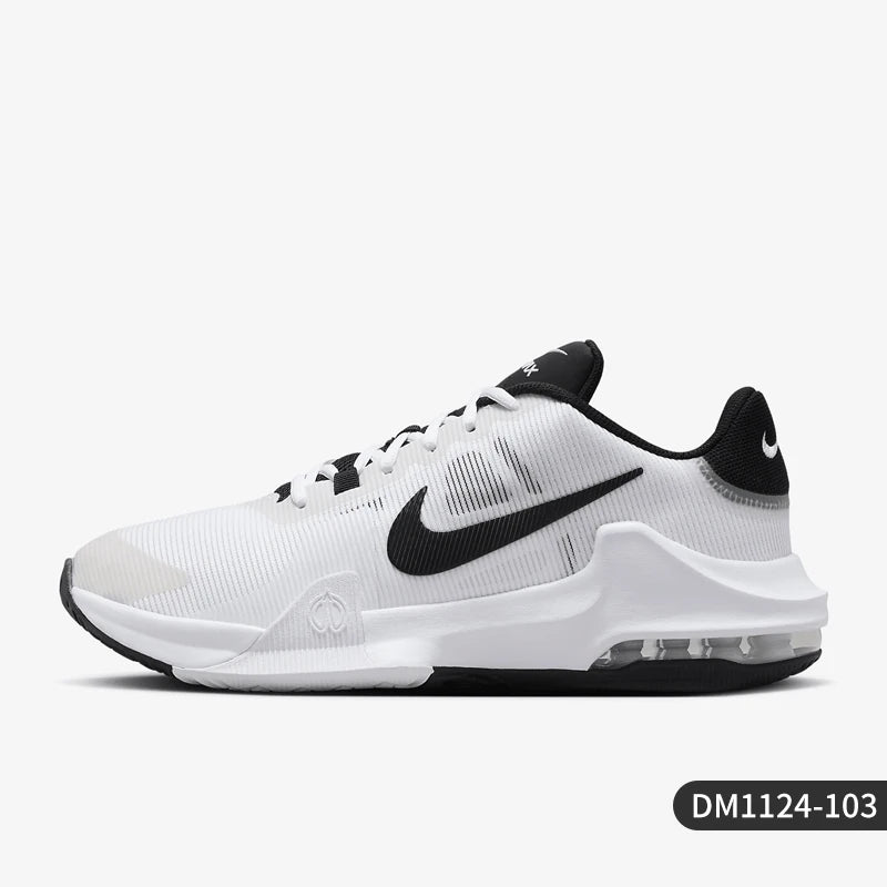 Scarpe da basket da uomo Nike genuine Impact 4 DM1124-103, pratiche, con ammortizzazione a cuscino d’aria
