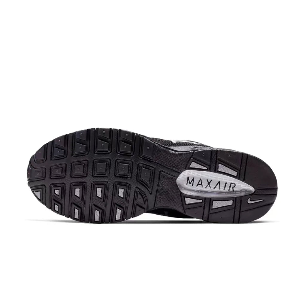 Ténis de corrida casuais de cano baixo Nike Air Max Torch 4 para homem – Preto/Prateado, com atacadores, sola almofadada, respiráveis e resistentes 343846-002