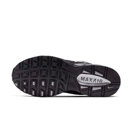 Ténis de corrida casuais de cano baixo Nike Air Max Torch 4 para homem – Preto/Prateado, com atacadores, sola almofadada, respiráveis e resistentes 343846-002