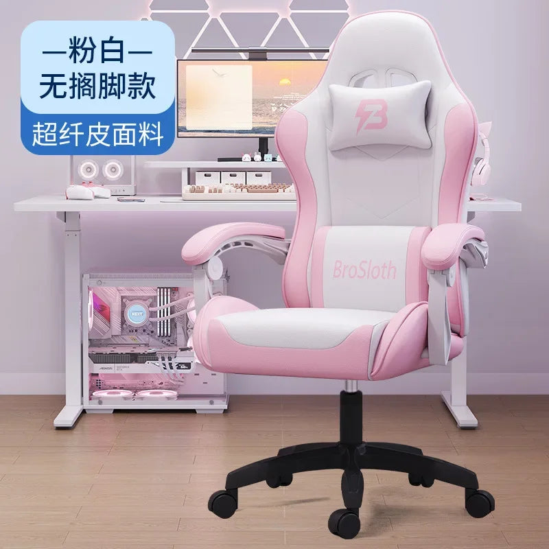 AOLIVIYA Gaming Chair Ergonomic Reclining Computer Chair with Footrest, Adjustable Swivel Gaming Chair for Streaming, Office & Long Sitting