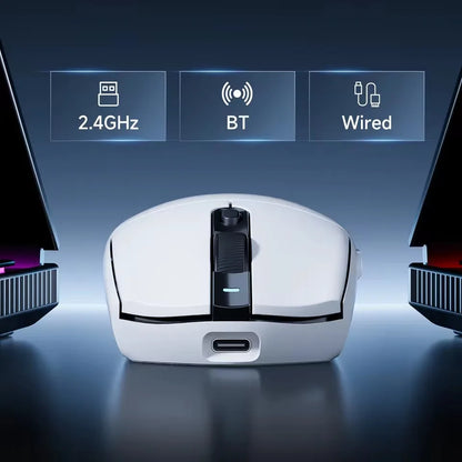 Mouse da gaming wireless MCHOSE G3 V2 Pro Tri-Mode Bluetooth 800mAh ricaricabile, leggero, con ergonomia personalizzata per esports