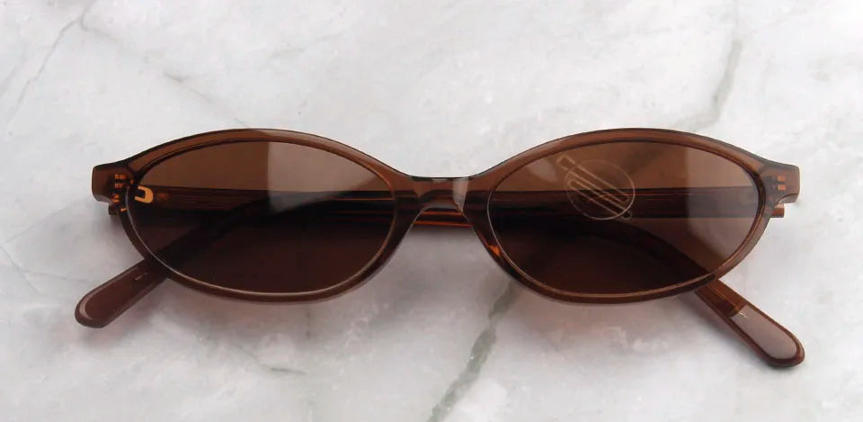 Trendy Acetate Small Oval Sunglasses Women 90'S Outfit Vintage Sun Glasses for Men Fashion Polarized Glasses  UV400 Protection