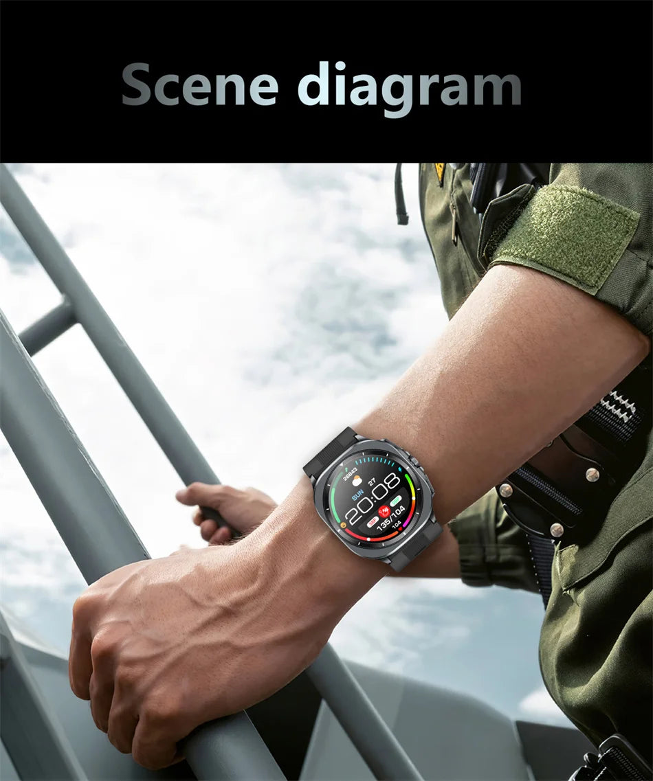 2026 New Health Track Smartwatch Air Pump Airbag True Blood Pressure Health Measure Smart Watch for Men and Women Blood Oxygen BT Call