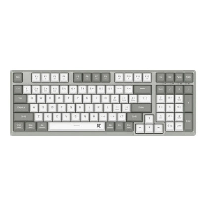 Redragon BK7114 Low-Profile 2.4G BT Wireless Computer 98 Keys Slim Office PC Scissors Mechanism Tactile Quiet Keystroke Keyboard