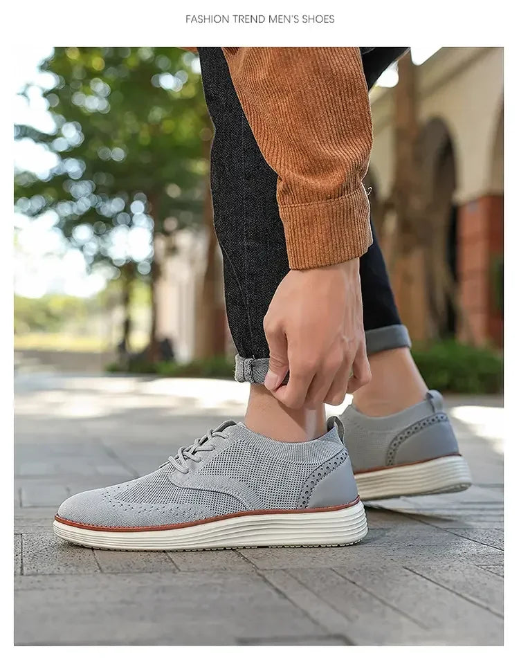 Mocasines deportivos de malla para hombre, calzado antideslizante de corte bajo, zapatos casuales deportivos, superventas, zapatos de diseño 2025