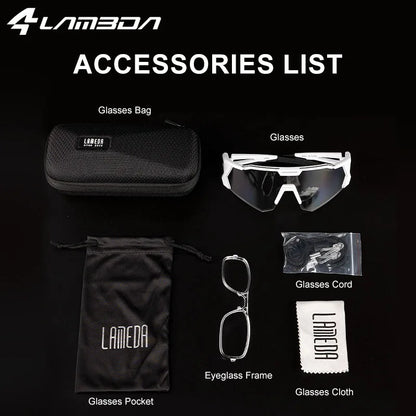 Lameda Outdoor Cycling Glasses Sports Polarized  Road Bike Glasses Mountain Bicycle Sunglasses Cycling Goggles Eyewear Goggles W
