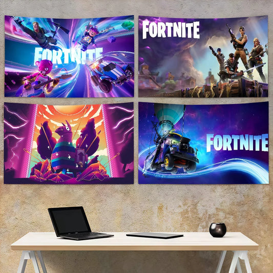 Game F-Fortnite Flag Decoration Art Picnic Party Home Hanging Camping Outdoor Party Banner