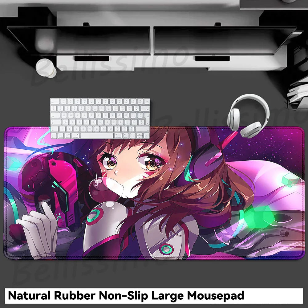 Gaming Accessories Overwatch D.Va Mouse Pad Large Keyboard Mousepad PC Cabinet Deskmat XXL Extended Mats Gamer Mousepad