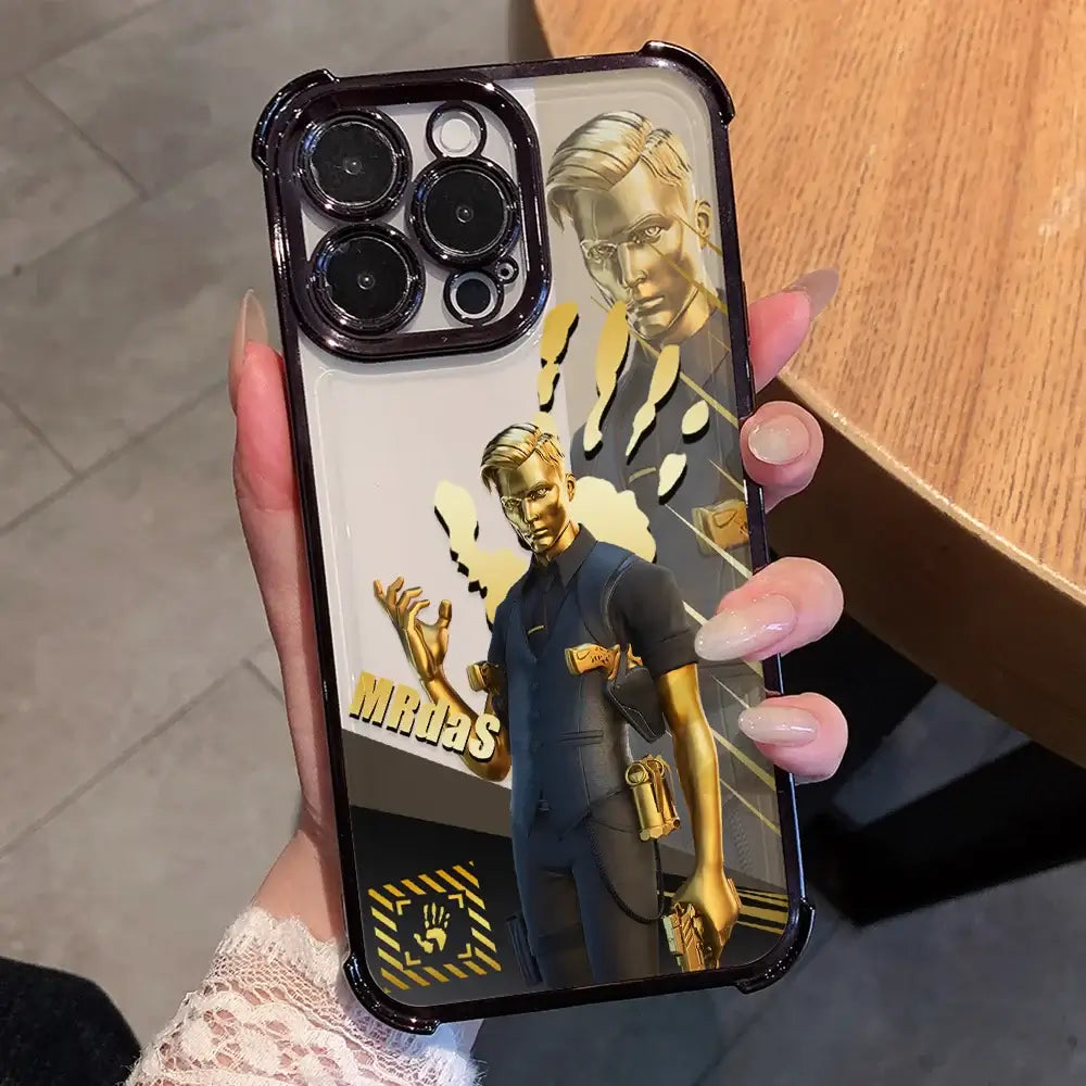 Funda para teléfono Cartoon Games F-Fortnite con revestimiento para Xiaomi 15T 15 14 13 Poco M7 F7 F4 F5 X7 X6 X5 Pro Ultra 4G 5G con airbag anticaídas