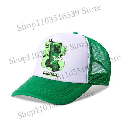 New Game Theme Hat Man Baseball Cap Male Sunshade Sunscreen Cap Minecrafted Fashion Hip Hop Caps Leisure Net Hats Birthday Gift