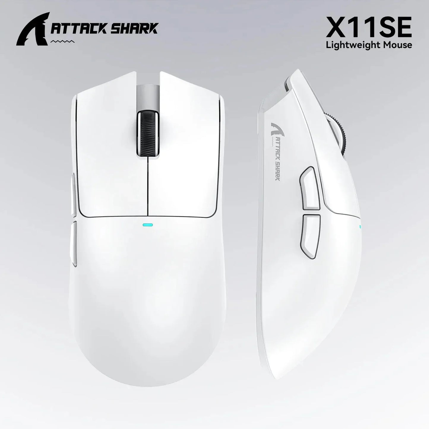ATTACK SHARK X11SE Ultra-Light Wireless Gaming Mouse,20Million cycles life,PAW3311 Gaming,22KDPI,400IPS,40G,1KHz,65 Hours,30mAH