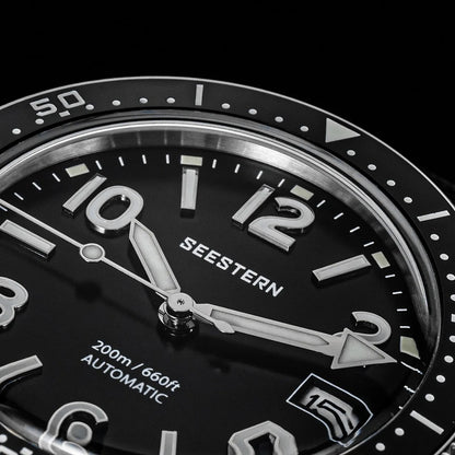 Sugess Diving Watch for Men Automatic Mechanical Wristwatches 20ATM Waterproof Sapphire NH35A Movement BGW9 Luminous New S434-2