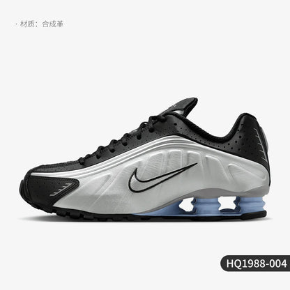 Ténis de corrida Nike Shox R4 genuínos para homem com amortecimento Air, cano baixo HQ1988-004