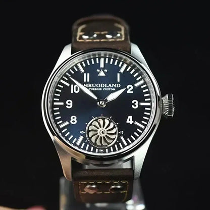 Reloj mecánico para hombre Hruodland 2025 nuevo, Seagull ST3620, piloto retro 43MM, luminiscencia Bgw-9, cristal de zafiro, turbina