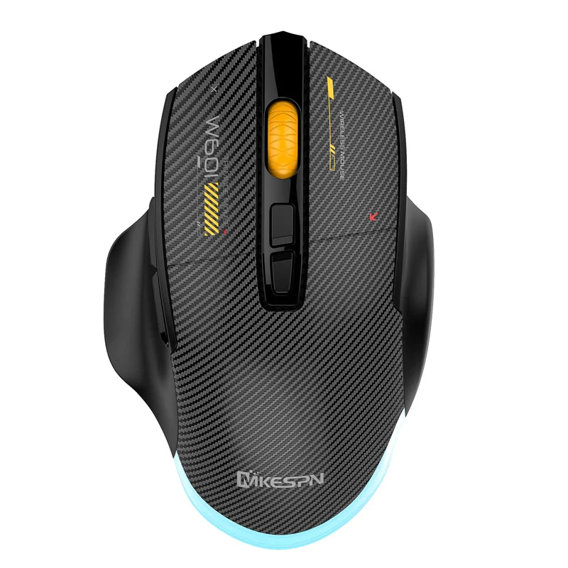 Mouse da gaming wireless Bluetooth, 12800 DPI, mouse RGB cablato/wireless con 7 pulsanti programmabili, per PC, laptop e gaming
