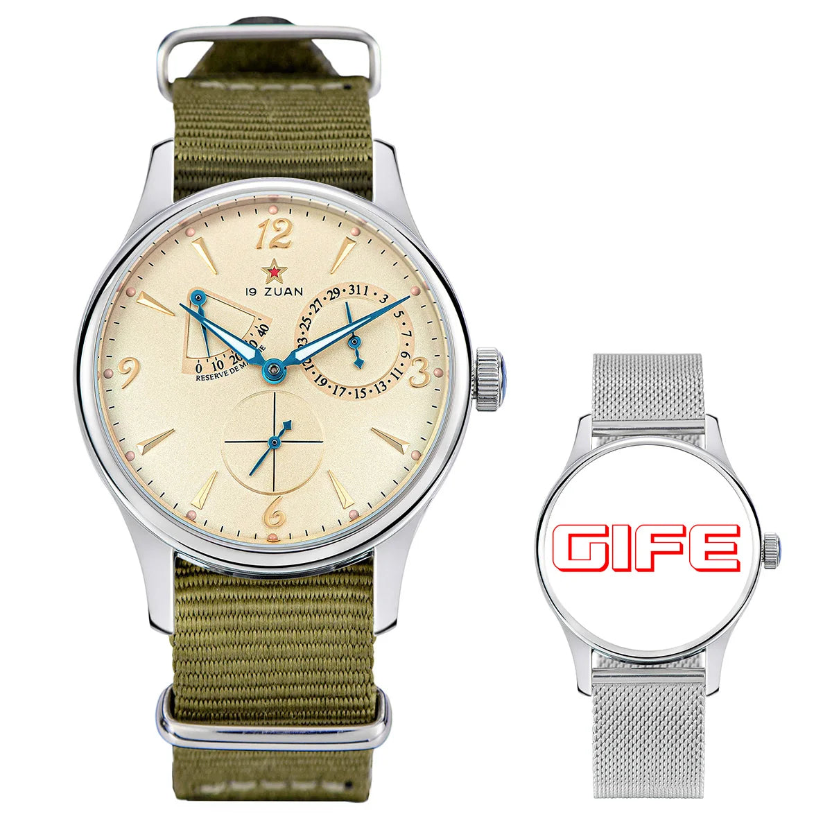 Orologio da uomo Pilot 40mm 1963 automatico meccanico da polso, movimento Tianjin ST1780, design militare, nuovo 2024