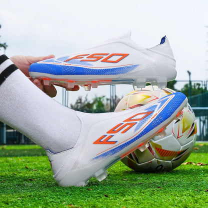New Men's Football Boots, Non-Slip Boys' Soccer Shoes, Grass Cleats, High-Quality Match Sneakers, Hot-Selling Outdoor High-Top Light Boots