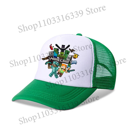New Game Theme Hat Man Baseball Cap Male Sunshade Sunscreen Cap Minecrafted Fashion Hip Hop Caps Leisure Net Hats Birthday Gift