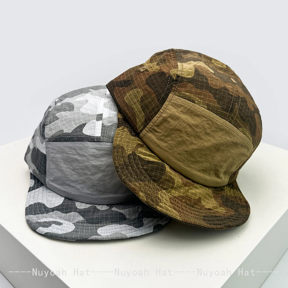 Unisex CAMO hurtigtørrende baseballkasketter med bogstavbroderi, solskærm, farveblokke, åndbare, personlige kasketter med skygge, alsidige ind
