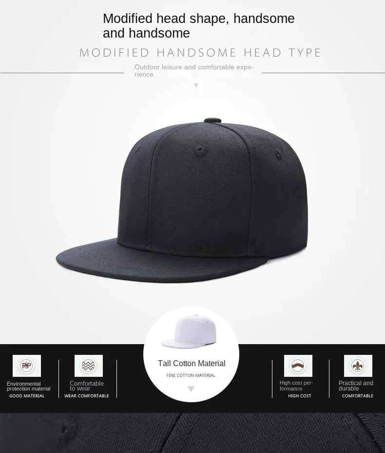 Large 64cm Back Closed Skateboard Cap for Men Fitted Baseball Cap XXL Male Big Size Snapback Caps Plain Football Hat 60cm 62cm