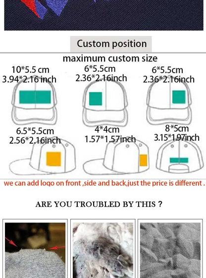 Wholesale Hat Baseball Caps Men's Casual Caps Women's Mesh Hats Unisex Hats Custom Logo Hat Embroidered Hats