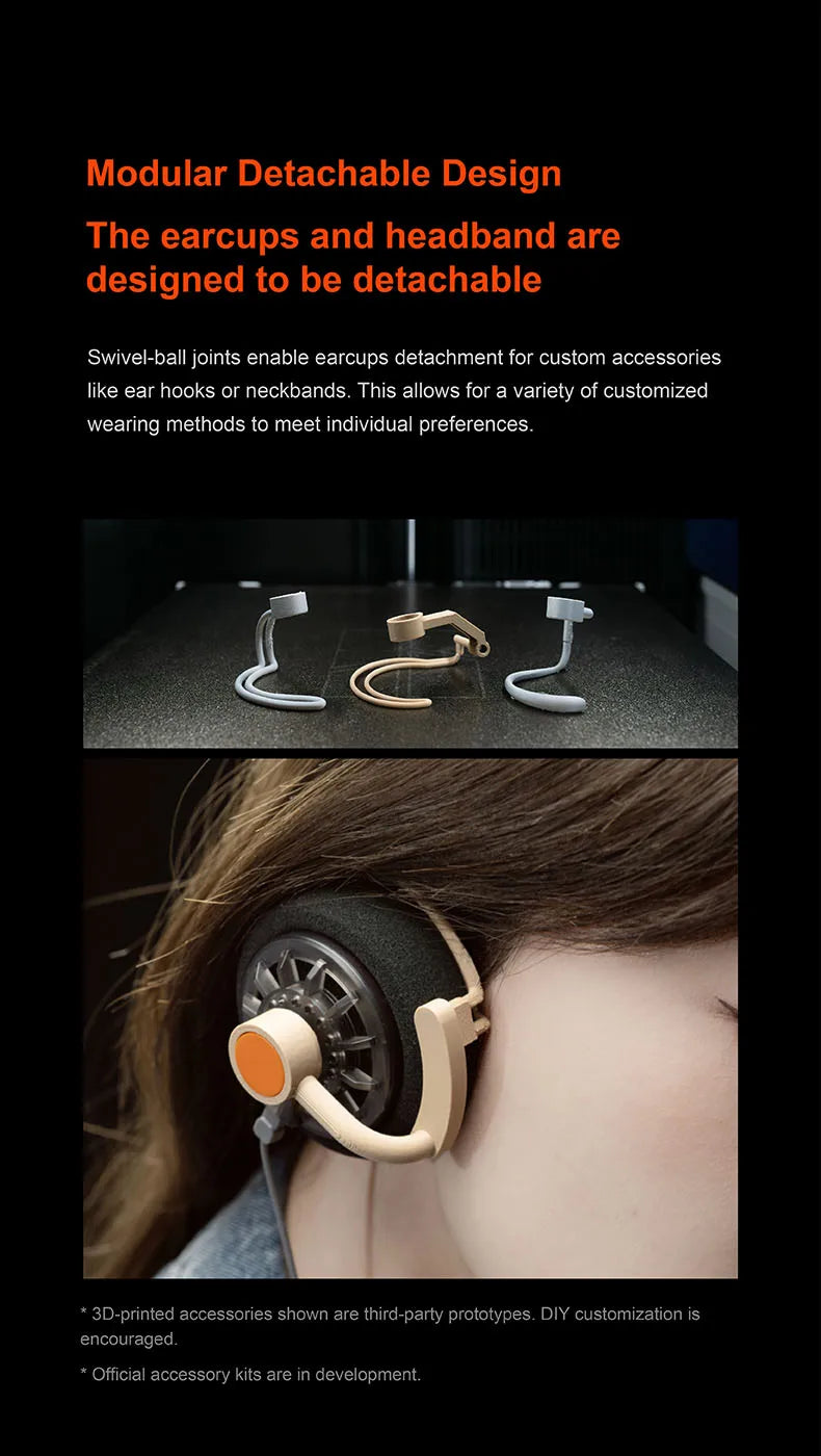MOONDROP OLD FASHIONED On-Ear Headphone 40mm large dynamic driver 0.78-2pin 3.5mm Plug