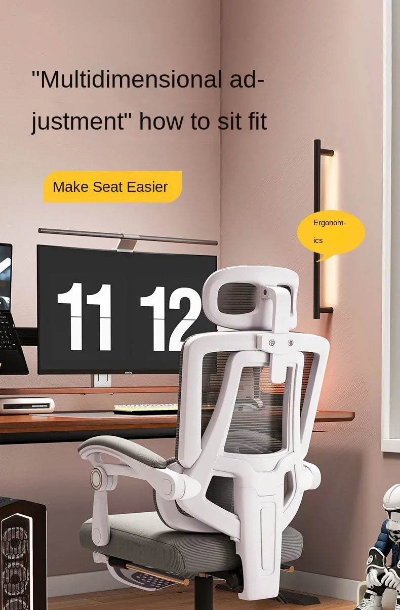 Ergonomic Mesh Office Chair with Lumbar Support, High Back Computer Desk Chair, Adjustable Comfortable Office Chair for Work, Gaming & Study