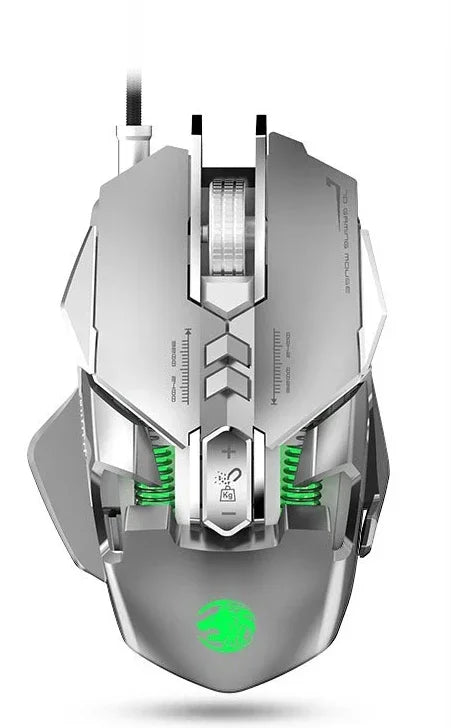 RGB 6400 DPI magnetinė laidinė mechaninė pelė su „pasidaryk pats“ atsvaru, skirta e. sporto žaidimams PC